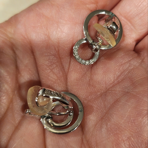 Clip on swarovski earrings - Picture 2 of 2